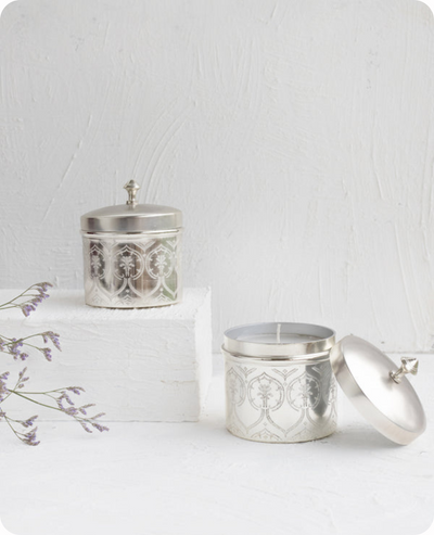 Silver Jar Candle