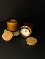 Glass Brown Amber Jars